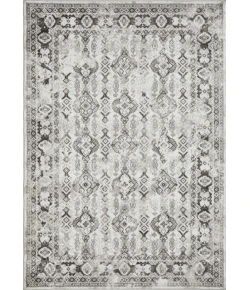Loomaknoti Rhane Almurz Gray/Cream ER013 5 ft. 3 in. X 7 ft. 3 in. Rectangle Rug