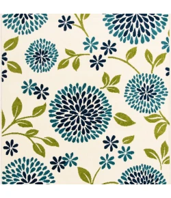 Loomaknoti Tecopa Tenavon Blue/White ETR17BWH60 6 ft. 7 in. X 9 ft. 2 in. Rectangle Rug