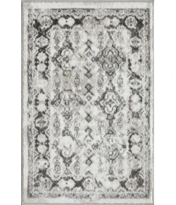 Loomaknoti Rhane Almurz Gray/Cream ER013 2 ft. X 3 ft. Rectangle Rug