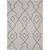 Loomaknoti Breyleigh Culton Cream/Gray EB006 3 ft. X 5 ft. Rectangle Rug
