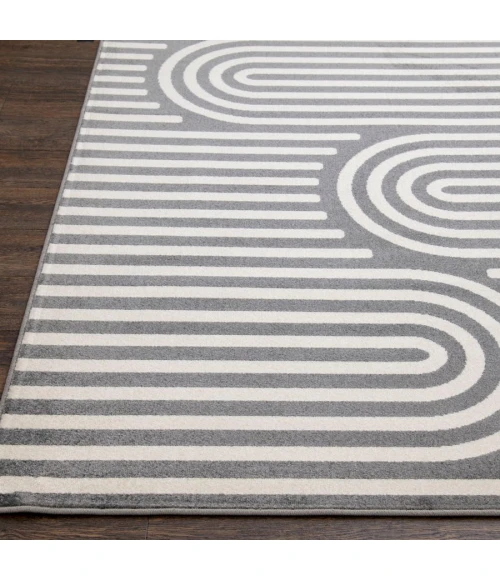 Loomaknoti Tecopa Sedvick Gray/White ETR06GRW12 2 ft.  X 6 ft. 7” Rectangle Rug