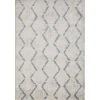 Loomaknoti Kissandrah Brynder Cream/Gray EKI001 5 ft. 3 in. X 7 ft. 3 in. Rectangle Rug