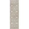 Loomaknoti Tecopa Kaharie White/Black ETR21WBK12 2 ft. 3 in. X 7 ft. 6 in. Rectangle Rug