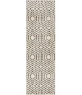 Loomaknoti Tecopa Kaharie White/Black ETR21WBK12 2 ft. 3 in. X 7 ft. 6 in. Rectangle Rug