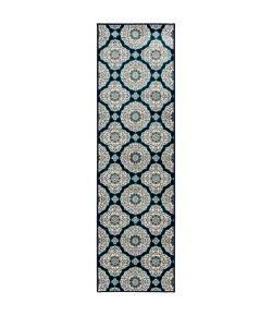 Central Oriental Tropic Halbur Sa/Tq Area Rug 2 ft. 3 in. X 7 ft. 6 in. Rectangle