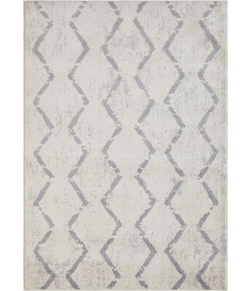 Loomaknoti Kissandrah Brynder Cream/Gray EKI001 2 ft. X 3 ft. Rectangle Rug