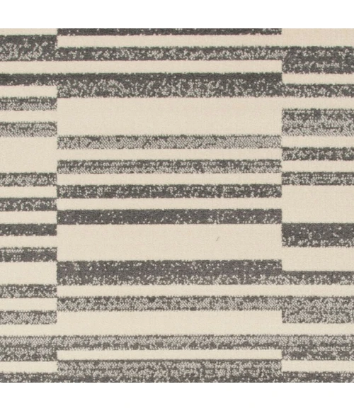Loomaknoti Tecopa Varonika Gray/White ETR18GRW85 9 ft. 10 in. X 12 ft. 10 in. Rectangle Rug