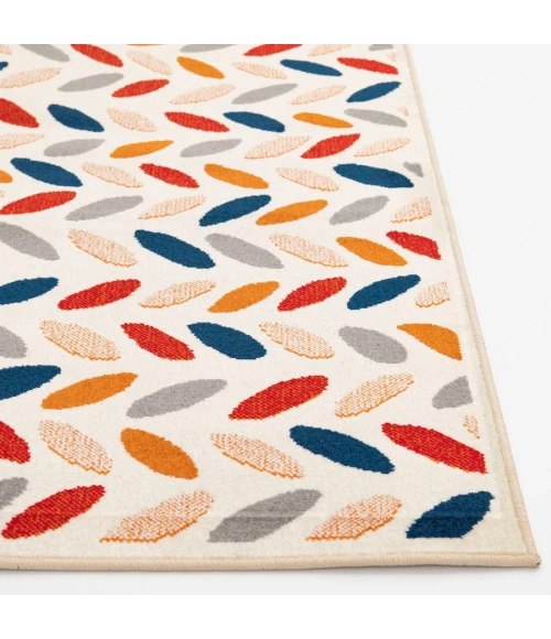 Loomaknoti Tecopa Trenity Pink/White ETR13PKW85 9 ft. 10 in. X 12 ft. 10 in. Rectangle Rug