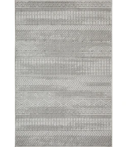 Loomaknoti Breyleigh Canderz Cream/Gray EB008 4 ft. X 6 ft. Rectangle Rug