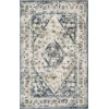 Loomaknoti Kehleigh Zofionz Blue/Cream EK004 3 ft. 3 in. X 5 ft. 3 in. Rectangle Rug