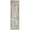 Loomaknoti Kehleigh Adrean Cream/Blue EK008 2 ft. X 6 ft. 7 in. Rectangle Rug