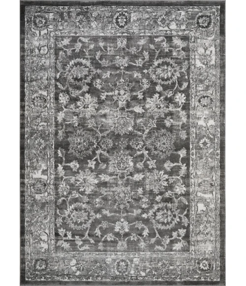 Loomaknoti Rhane Vaild Gray/Cream ER006 7 ft. 10 in. X 9 ft. 10 in. Rectangle Rug