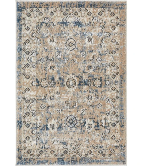 Loomaknoti Kehleigh Alveranzi Blue/Cream EK007 2 ft. X 3 ft. Rectangle Rug