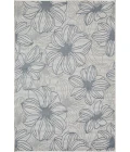 Loomaknoti Breyleigh Cerimia Cream/Blue EB007 4 ft. X 6 ft. Rectangle Rug