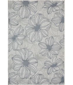 Loomaknoti Breyleigh Cerimia Cream/Blue EB007 4 ft. X 6 ft. Rectangle Rug