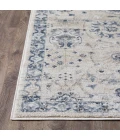 Loomaknoti Kehleigh Aylesh Cream/Blue EK016 3 ft. 3 in. X 5 ft. 3 in. Rectangle Rug