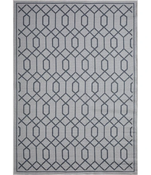 Loomaknoti Breyleigh Chendler Cream/Blue EB001 9 ft. 10 in. X 12 ft. 10 in. Rectangle Rug