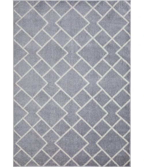 Loomaknoti Kissandrah Bleyana Gray/Cream EKI004 4 ft. X 6 ft. Rectangle Rug