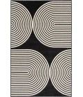 Loomaknoti Tecopa Milburm Black/White ETR05BLW60 6 ft. 7” X 9 ft. 2” Rectangle Rug