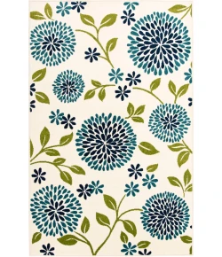 Loomaknoti Tecopa Tenavon Blue/White ETR17BWH60 6 ft. 7 in. X 9 ft. 2 in. Rectangle Rug