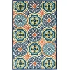 Loomaknoti Tecopa Nerleno Blue/Orange ETR01MI85 9 ft. 10 in. X 12 ft. 10 in. Rectangle Rug