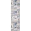 Central Oriental Fontana Hadrian Gray Area Rug 2 ft. 2 in. X 7 ft. 6 in. Rectangle