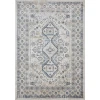 Loomaknoti Kehleigh Awester Cream/Blue EK018 5 ft. 3 in. X 7 ft. 3 in. Rectangle Rug