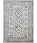 Loomaknoti Kehleigh Awester Cream/Blue EK018 3 ft. 3 in. X 5 ft. 3 in. Rectangle Rug