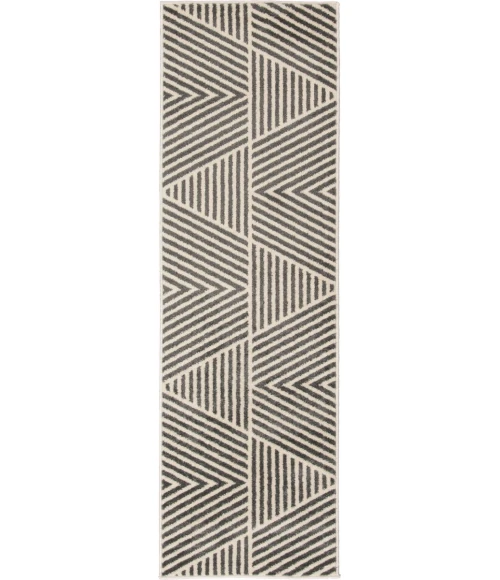 Loomaknoti Tecopa Symenia Gray/White ETR10GRW12 2 ft.  X 6 ft. 7” Rectangle Rug