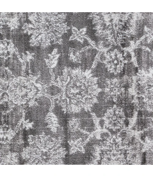 Loomaknoti Rhane Vaild Gray/Cream ER006 6 ft. 7 in. X 9 ft. 2 in. Rectangle Rug