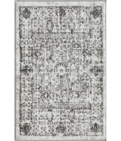 Loomaknoti Rhane Aleckan Gray/Cream ER015 2 ft. X 3 ft. Rectangle Rug