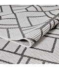 Loomaknoti Breyleigh Charske Cream/Gray EB002 5 ft. 3 in. X 7 ft. 3 in. Rectangle Rug