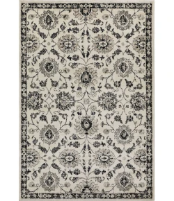 Loomaknoti Celena Ashbil Cream/Blue EC005 5 ft. 3 in. X 7 ft. 3 in. Rectangle Rug