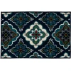 Loomaknoti Tecopa Turberry Blue/White ETR16BWH50 4 ft. X 6 ft. Rectangle Rug