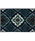Loomaknoti Tecopa Turberry Blue/White ETR16BWH08 2 ft.  X 3 ft.  Rectangle Rug