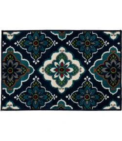 Loomaknoti Tecopa Turberry Blue/White ETR16BWH08 2 ft. X 3 ft. Rectangle Rug