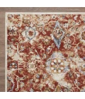Loomaknoti Alsbrooke Amibell Orange/Red EA002 7 ft. 10 in. X 9 ft. 10 in. Rectangle Rug