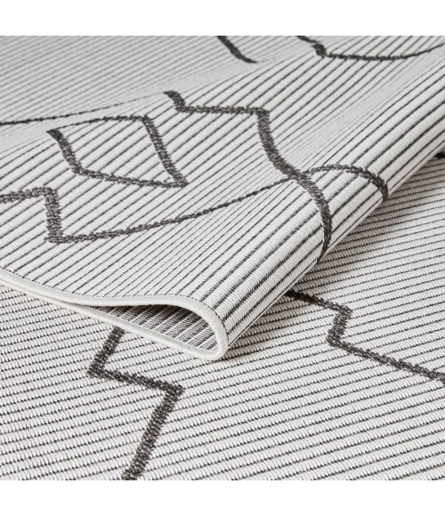 Loomaknoti Breyleigh Culton Cream/Gray EB006 3 ft. X 5 ft. Rectangle Rug