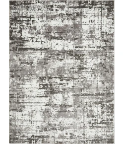 Loomaknoti Rhane Vailin Gray/Cream ER001 5 ft. 3 in. X 7 ft. 3 in. Rectangle Rug