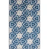 Loomaknoti Tecopa Kerin Blue/White ETR02BWH85 9 ft. 10 in. X 12 ft. 10 in. Rectangle Rug