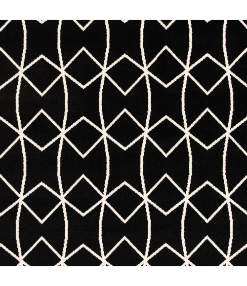Loomaknoti Tecopa Tamariez Black/White ETR11BLW12 2 ft.  X 6 ft. 7” Rectangle Rug
