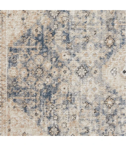 Loomaknoti Kehleigh Abagail Blue/Cream EK002 7 ft. 10 in. X 9 ft. 10 in. Rectangle Rug