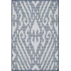 Loomaknoti Breyleigh Calitrah Blue/Cream EB005 2 ft. X 3 ft. Rectangle Rug