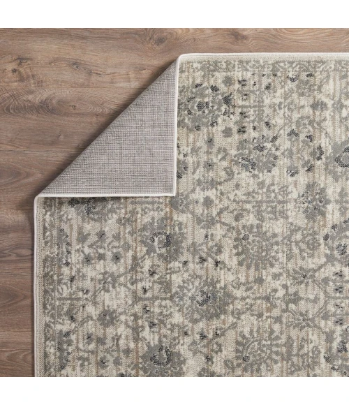 Loomaknoti Celena Asheley Cream/Blue EC006 9 ft. 10 in. X 12 ft. 10 in. Rectangle Rug