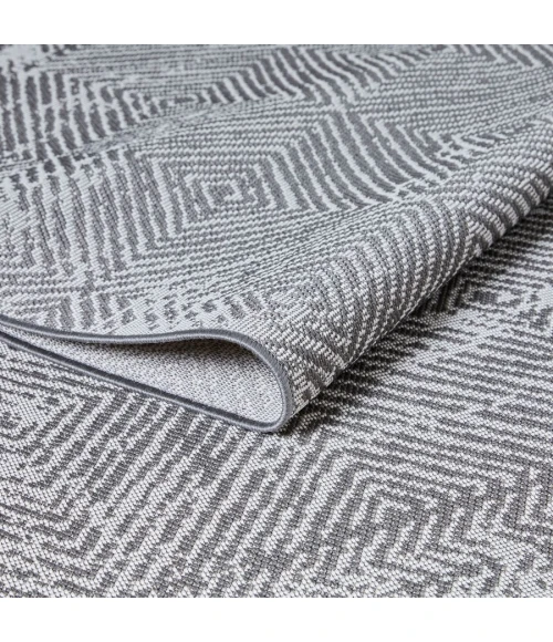 Loomaknoti Breyleigh Carzon Cream/Gray EB003 3 ft. X 5 ft. Rectangle Rug