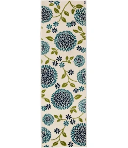 Loomaknoti Tecopa Tenavon Blue/White ETR17BWH12 2 ft. X 6 ft. 7 in. Rectangle Rug