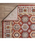 Loomaknoti Alsbrooke Delary Orange/Cream EA005 9 ft. 10 in. X 12 ft. 10 in. Rectangle Rug