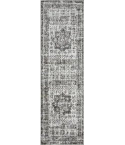 Loomaknoti Rhane Andallie Gray/Cream ER016 2 ft. X 6 ft. 7 in. Rectangle Rug