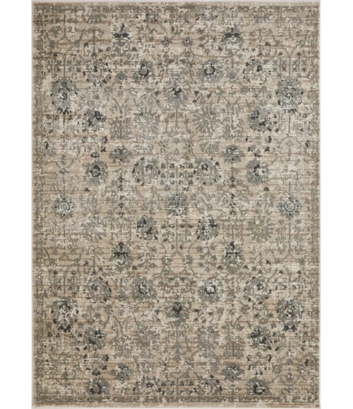 Loomaknoti Celena Asheley Cream/Blue EC006 7 ft. 10 in. X 9 ft. 10 in. Rectangle Rug