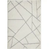 Loomaknoti Kissandrah Bixelm Cream/Gray EKI002 2 ft. X 3 ft. Rectangle Rug